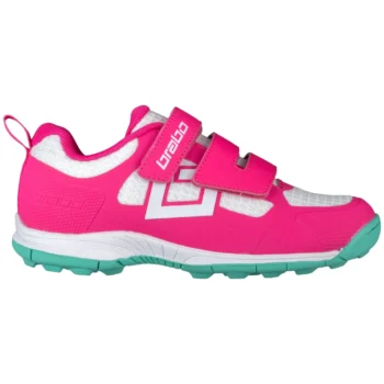 Brabo Force Velcro Hockey Shoe Pink/Aqua